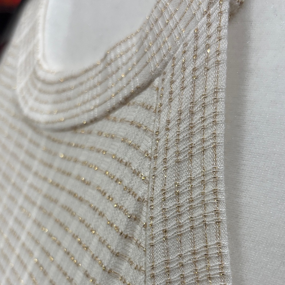 W5 Cream Ribbed Tank Top - Picture 4 of 7